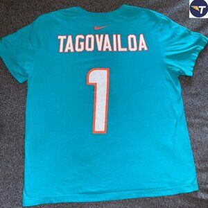Tua Tagovailoa Miami Dolphins Jersey T-shirt Nike NFL (Large)